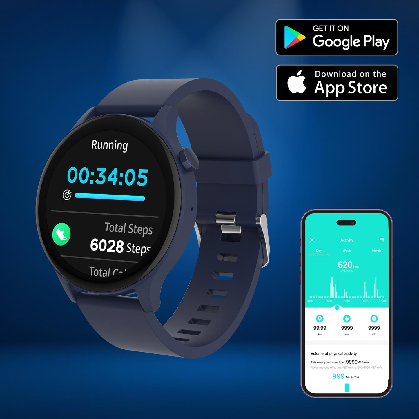 DENVER - SMART WATCH BLEUTOOTH SWC-338BU