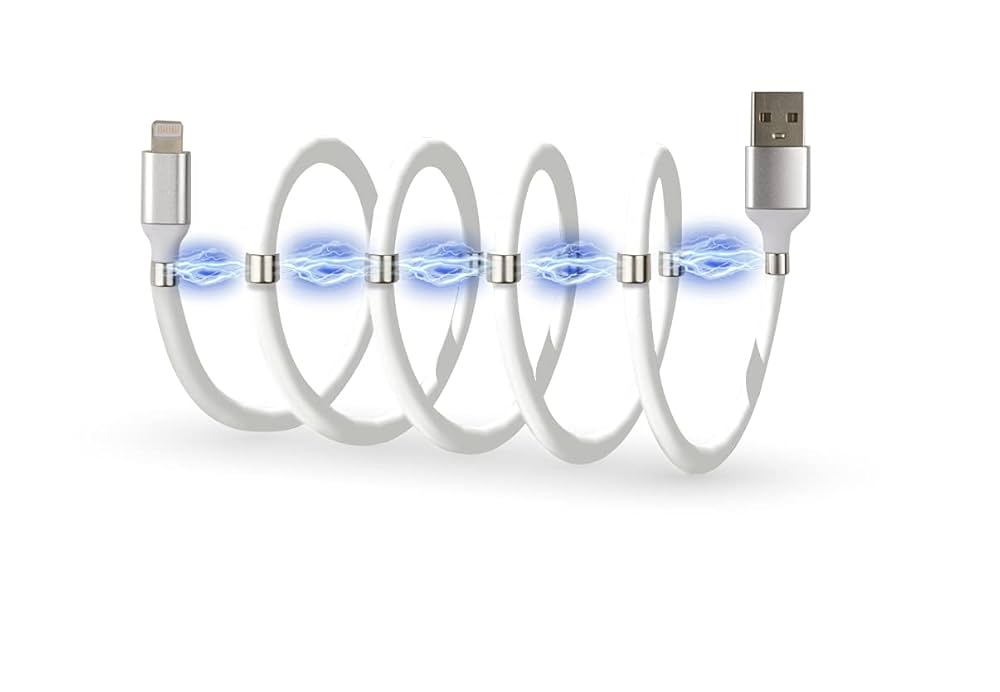 SGS - CAVi AD ANELLI MAGNETICI AUTOAVVOLGENTI 100CM TYPE-C - MICRO USB - LIGHTNING