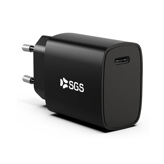 SGS - Caricatore da casa USB-C PD 20W NERO