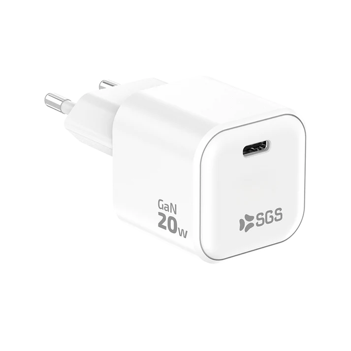 Caricatore da casa USB-C PD GAN 20w BIANCO