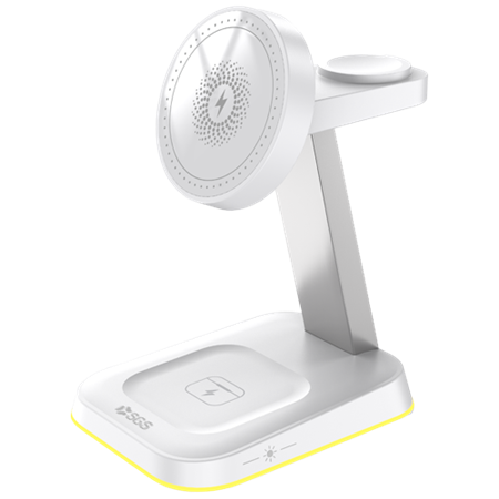 SGS - Base Ricarica Wireless 3 In 1 Phone|Earbuds|Watch Magsafe
