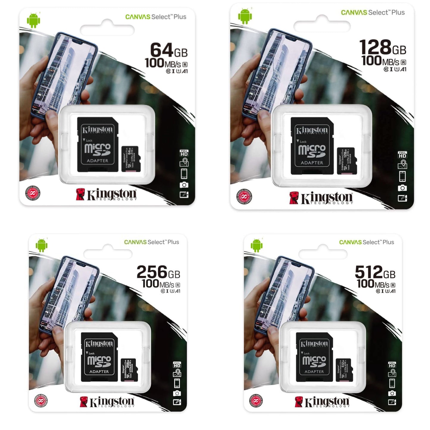 KINGSTON - MICRO SD 64GB - 128GB - 256GB - 512GB