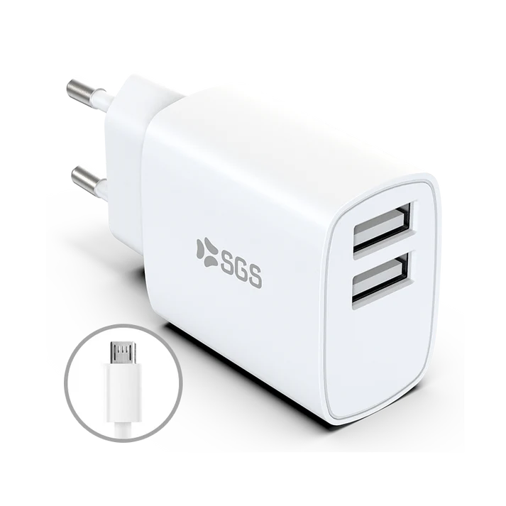 Caricatore Dual USB 2.4Amp 12W + Cavo