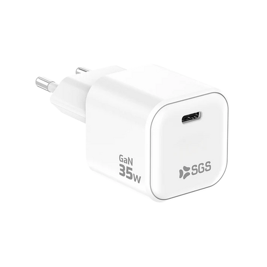 SGS - CARICATORE USB-C PD GAN 35w BIANCO