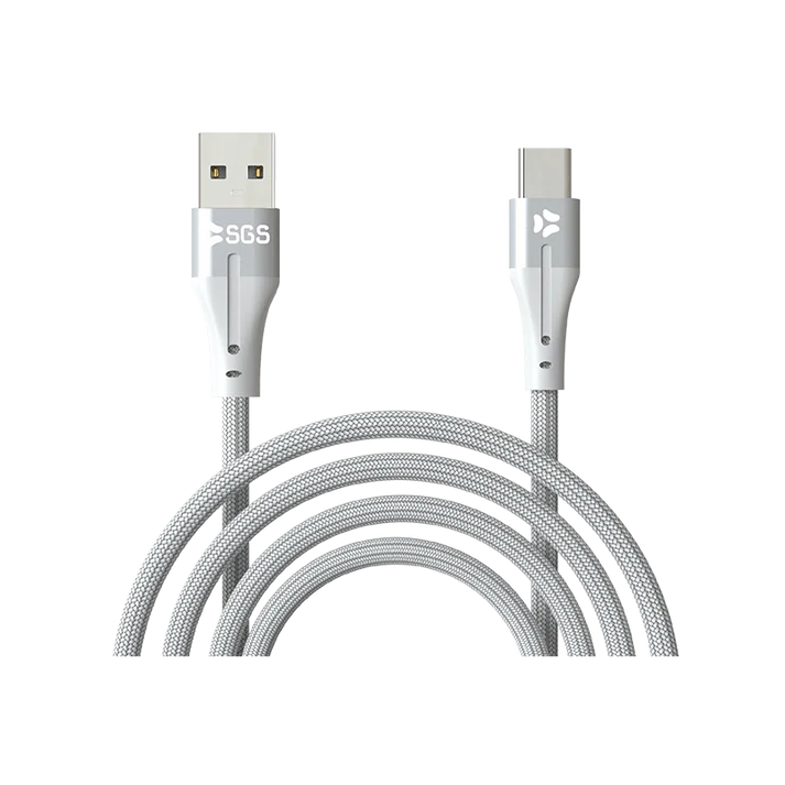 Cavo Dati/Carica Usb 1 Metro Silver USB-LIFHTNING/USB-TYPE C