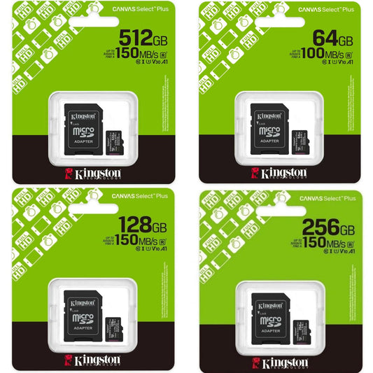 KINGSTON - MICRO SD 64GB - 128GB - 256GB